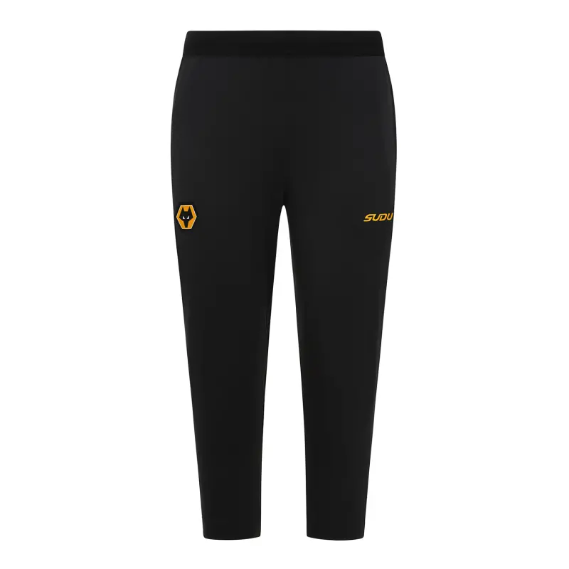 Wolverhampton Wanderers Fan Shop | 2025-26 Coaches Training 3/4 Pant – Black Collection Official Wolves Fan Gear